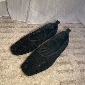 J. Crew Quinn Mary Jane Ballet Flats in Crystal Mesh